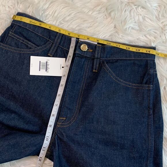 FRAME le Italien Wide Crop Italian rigid denim 100% cotton made in Italy sz 27 - Picture 10 of 12